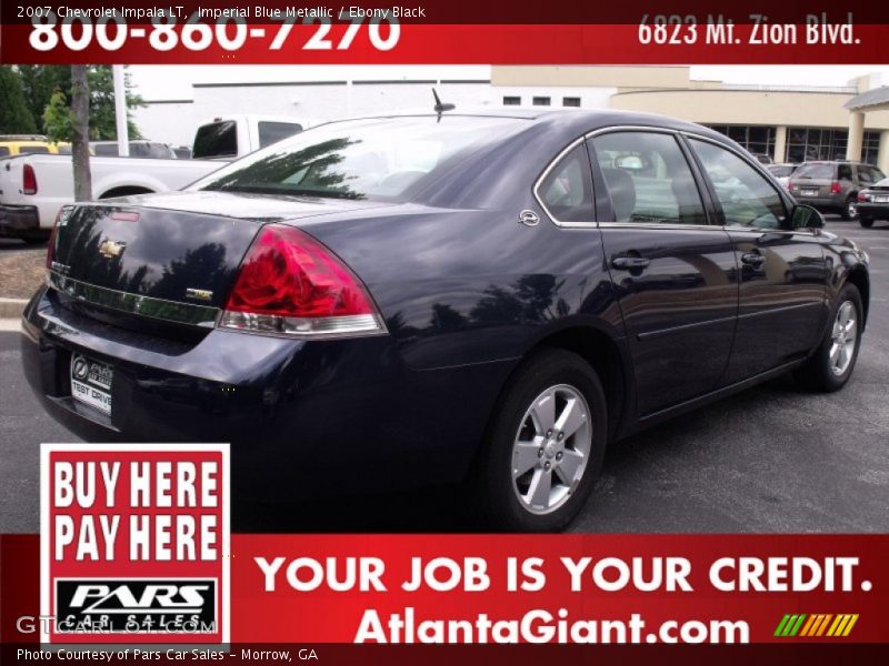 Imperial Blue Metallic / Ebony Black 2007 Chevrolet Impala LT