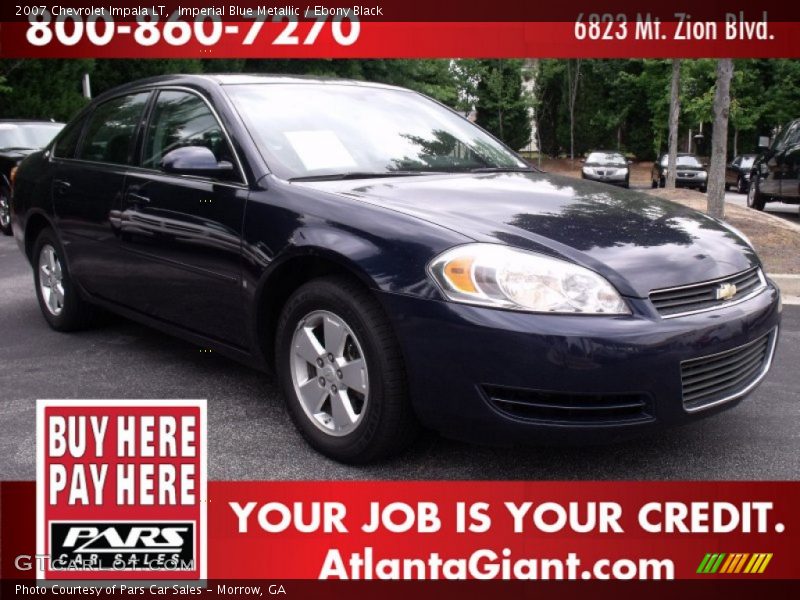 Imperial Blue Metallic / Ebony Black 2007 Chevrolet Impala LT