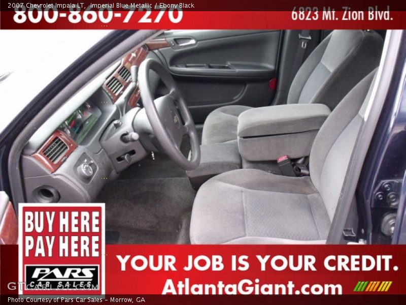 Imperial Blue Metallic / Ebony Black 2007 Chevrolet Impala LT