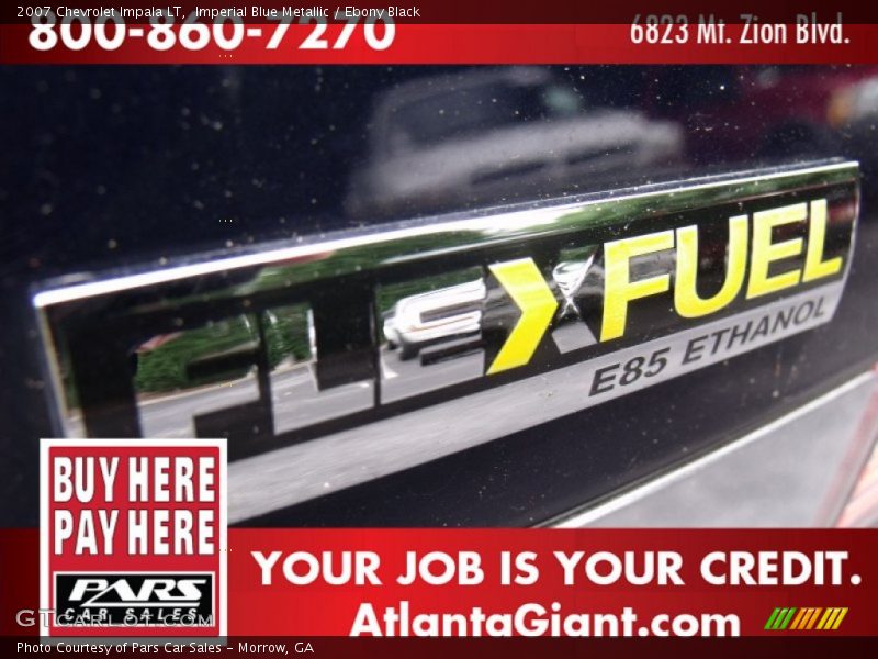 Imperial Blue Metallic / Ebony Black 2007 Chevrolet Impala LT