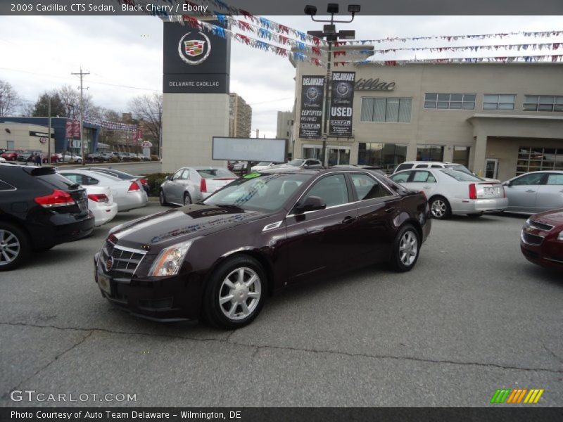 Black Cherry / Ebony 2009 Cadillac CTS Sedan