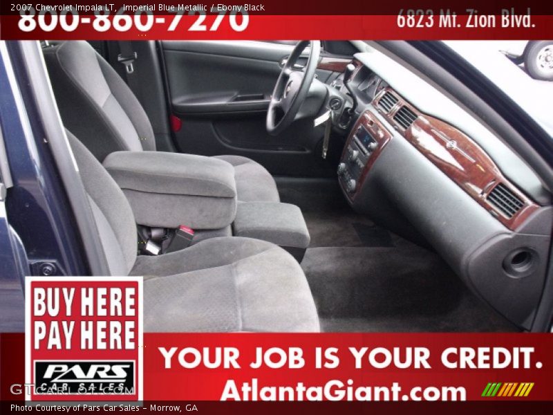 Imperial Blue Metallic / Ebony Black 2007 Chevrolet Impala LT