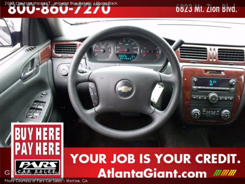 Imperial Blue Metallic / Ebony Black 2007 Chevrolet Impala LT