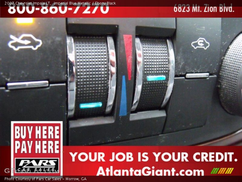 Imperial Blue Metallic / Ebony Black 2007 Chevrolet Impala LT