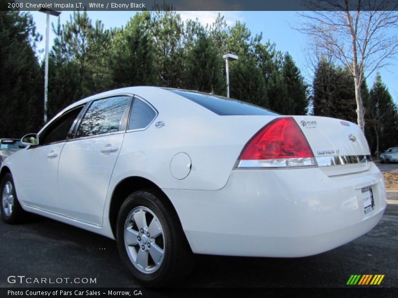 White / Ebony Black 2008 Chevrolet Impala LT