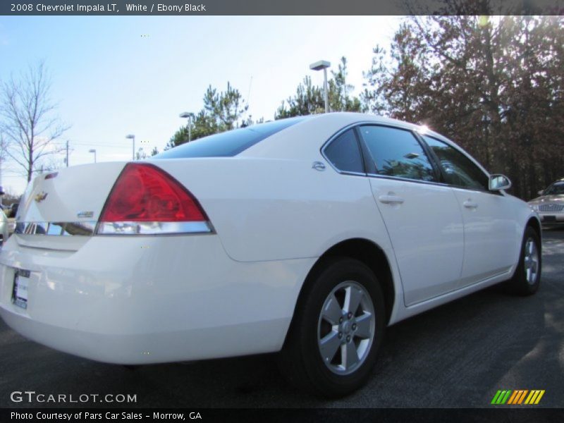 White / Ebony Black 2008 Chevrolet Impala LT