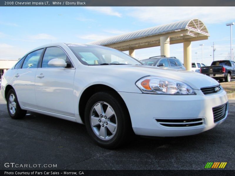 White / Ebony Black 2008 Chevrolet Impala LT