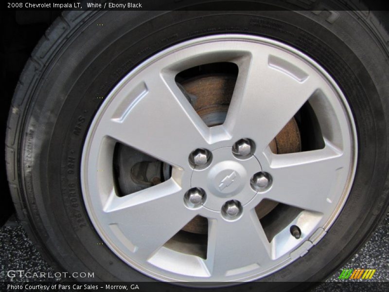 White / Ebony Black 2008 Chevrolet Impala LT