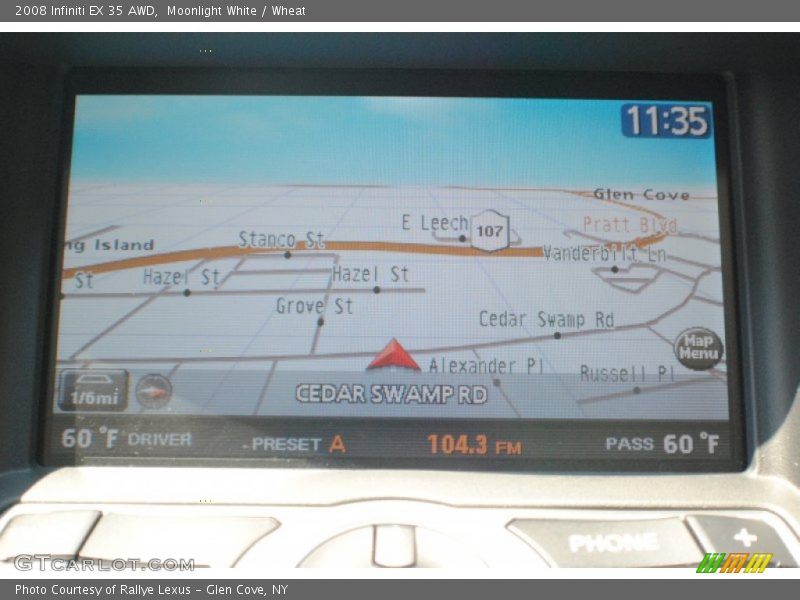 Moonlight White / Wheat 2008 Infiniti EX 35 AWD