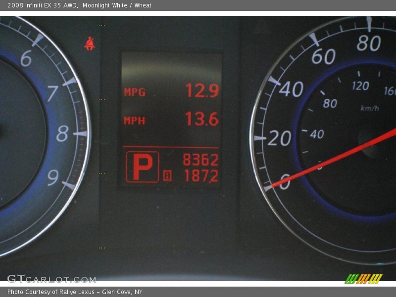 Moonlight White / Wheat 2008 Infiniti EX 35 AWD