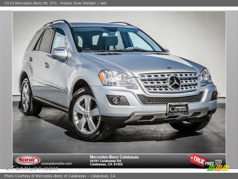 Iridium Silver Metallic / Ash 2010 Mercedes-Benz ML 350