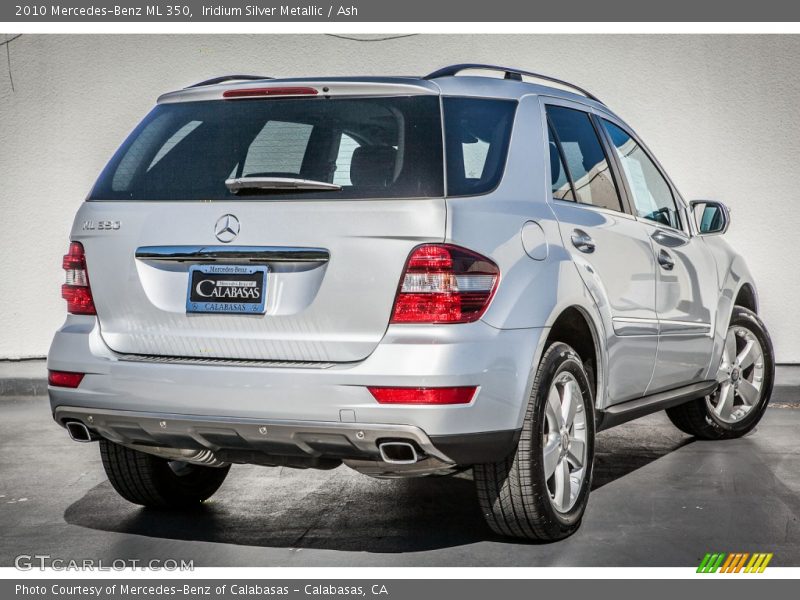 Iridium Silver Metallic / Ash 2010 Mercedes-Benz ML 350