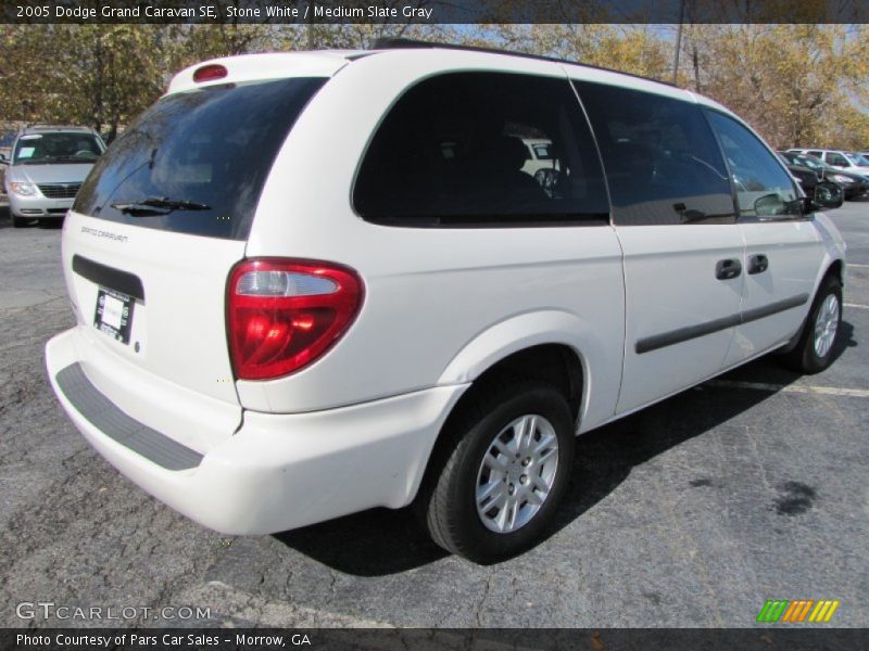 Stone White / Medium Slate Gray 2005 Dodge Grand Caravan SE