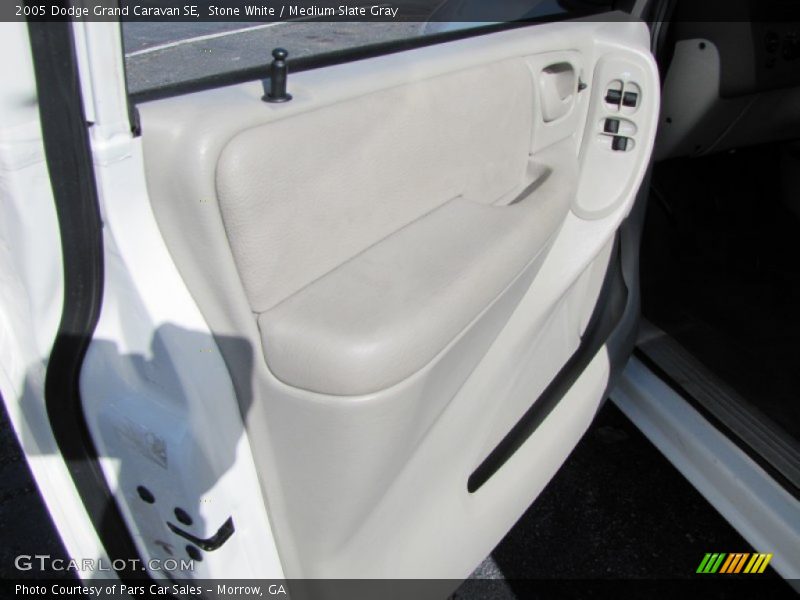 Stone White / Medium Slate Gray 2005 Dodge Grand Caravan SE