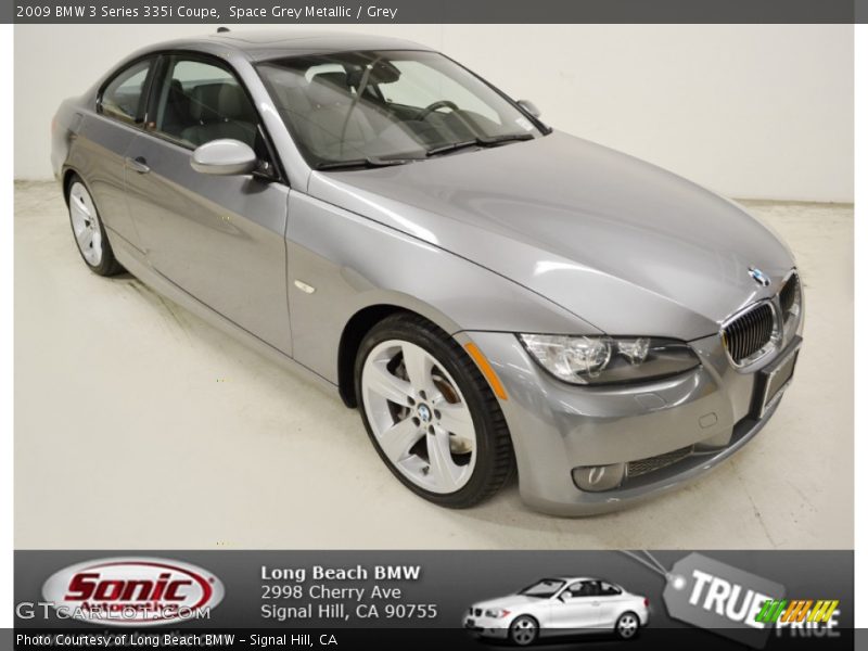 Space Grey Metallic / Grey 2009 BMW 3 Series 335i Coupe