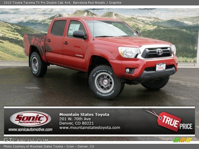 Barcelona Red Metallic / Graphite 2013 Toyota Tacoma TX Pro Double Cab 4x4