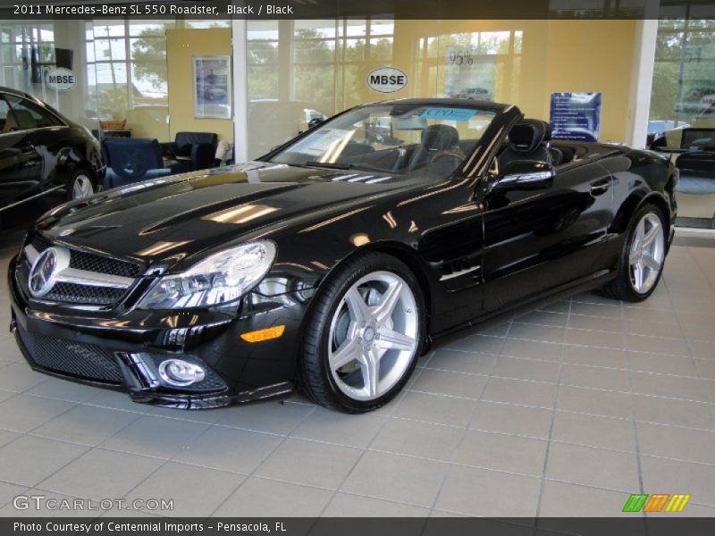 Black / Black 2011 Mercedes-Benz SL 550 Roadster