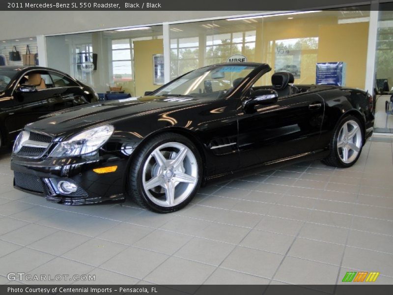 Black / Black 2011 Mercedes-Benz SL 550 Roadster