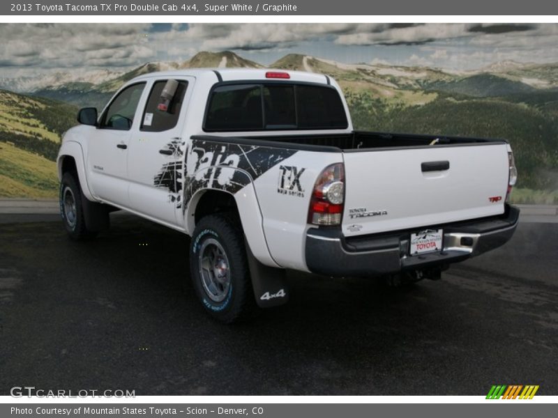 Super White / Graphite 2013 Toyota Tacoma TX Pro Double Cab 4x4