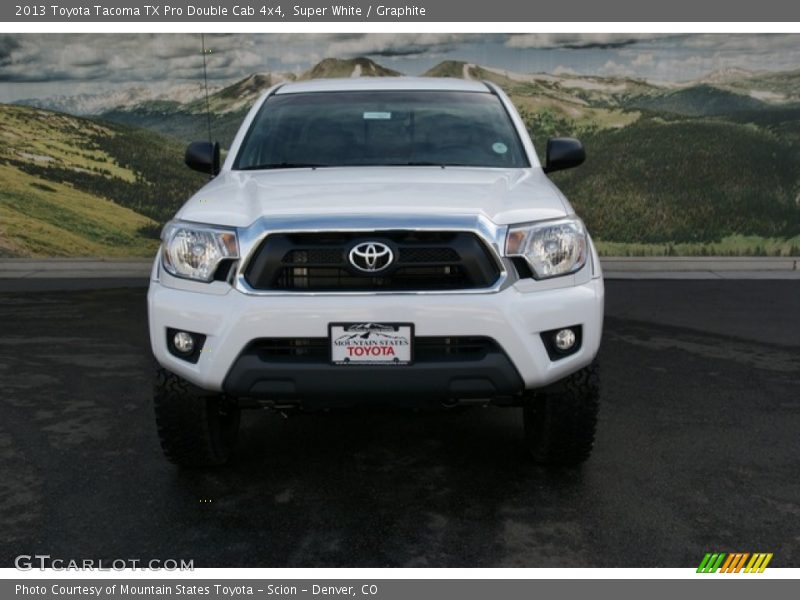 Super White / Graphite 2013 Toyota Tacoma TX Pro Double Cab 4x4