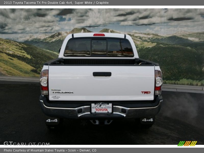 Super White / Graphite 2013 Toyota Tacoma TX Pro Double Cab 4x4