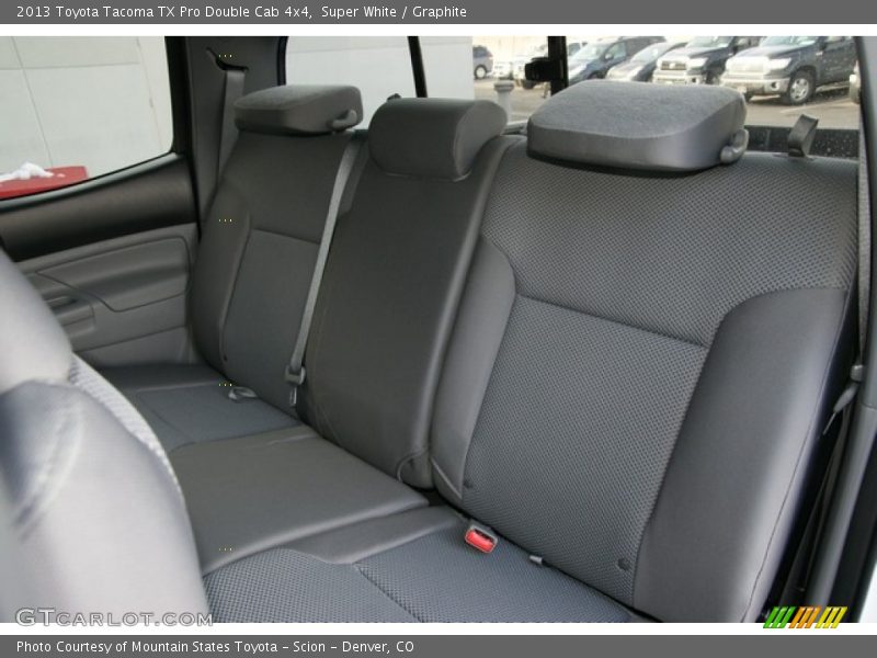 Rear Seat of 2013 Tacoma TX Pro Double Cab 4x4