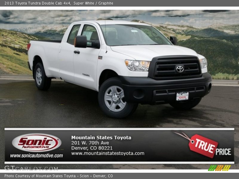 Super White / Graphite 2013 Toyota Tundra Double Cab 4x4