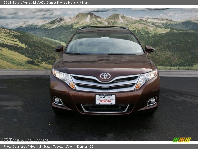 Sunset Bronze Metallic / Ivory 2013 Toyota Venza LE AWD