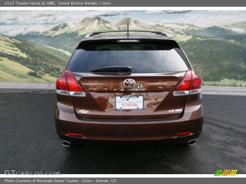 Sunset Bronze Metallic / Ivory 2013 Toyota Venza LE AWD