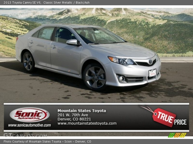Classic Silver Metallic / Black/Ash 2013 Toyota Camry SE V6