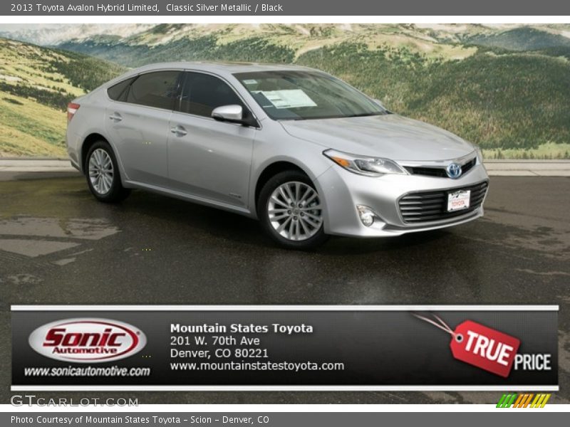 Classic Silver Metallic / Black 2013 Toyota Avalon Hybrid Limited