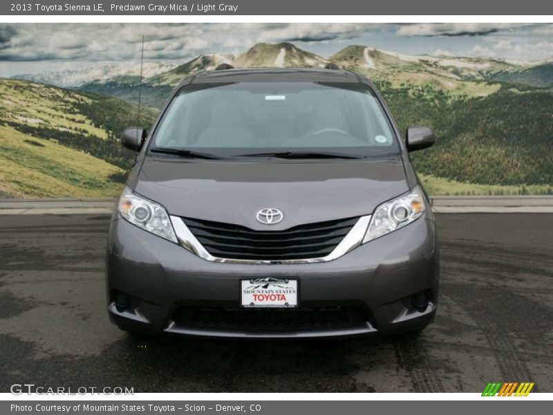 Predawn Gray Mica / Light Gray 2013 Toyota Sienna LE