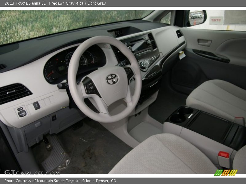Predawn Gray Mica / Light Gray 2013 Toyota Sienna LE