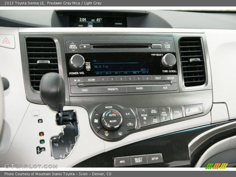 Predawn Gray Mica / Light Gray 2013 Toyota Sienna LE