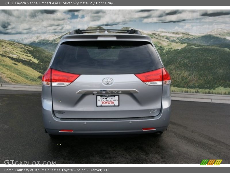 Silver Sky Metallic / Light Gray 2013 Toyota Sienna Limited AWD