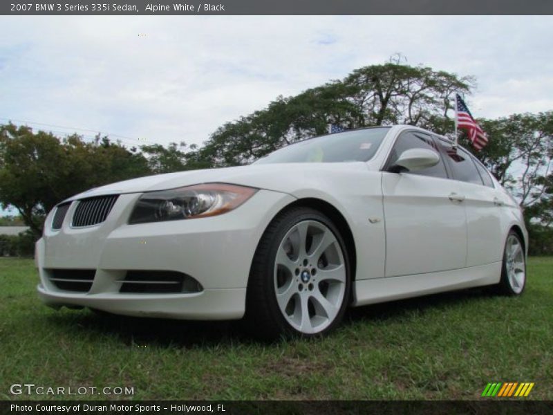 Alpine White / Black 2007 BMW 3 Series 335i Sedan