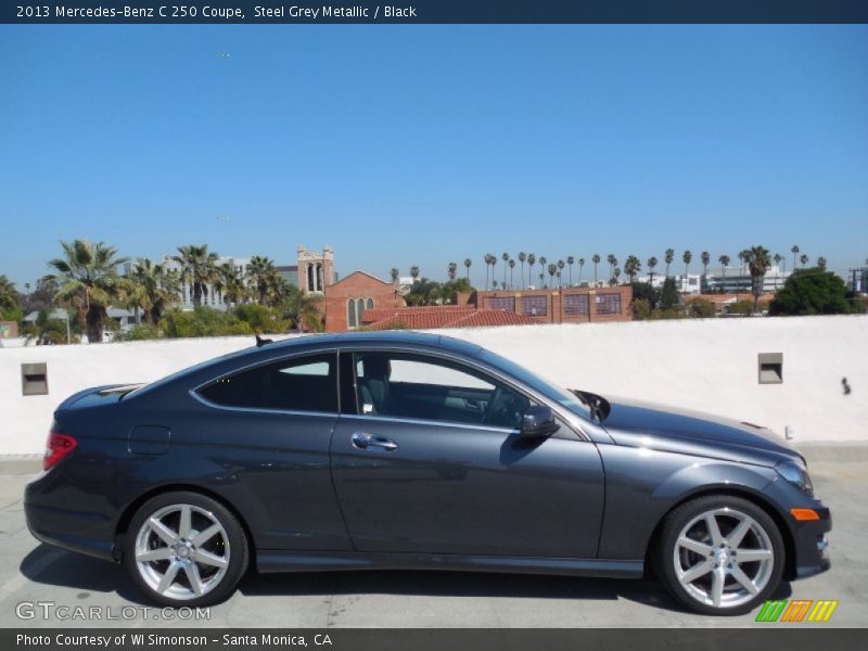 Steel Grey Metallic / Black 2013 Mercedes-Benz C 250 Coupe
