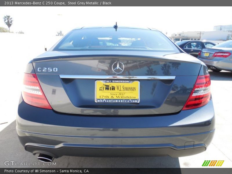 Steel Grey Metallic / Black 2013 Mercedes-Benz C 250 Coupe