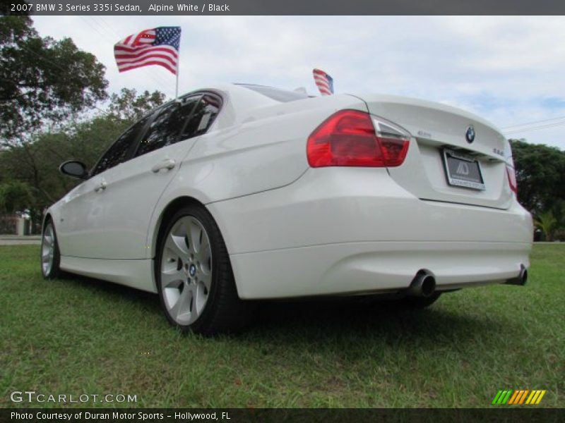 Alpine White / Black 2007 BMW 3 Series 335i Sedan