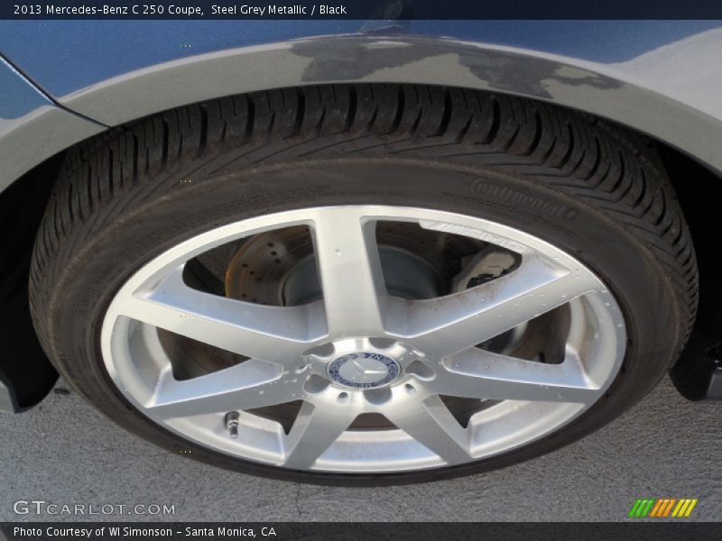 Steel Grey Metallic / Black 2013 Mercedes-Benz C 250 Coupe