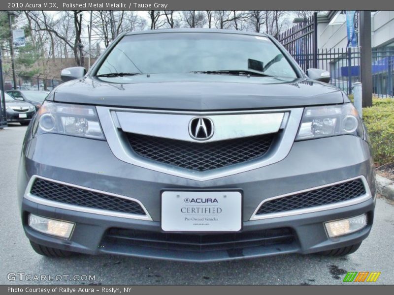 Polished Metal Metallic / Taupe Gray 2010 Acura MDX