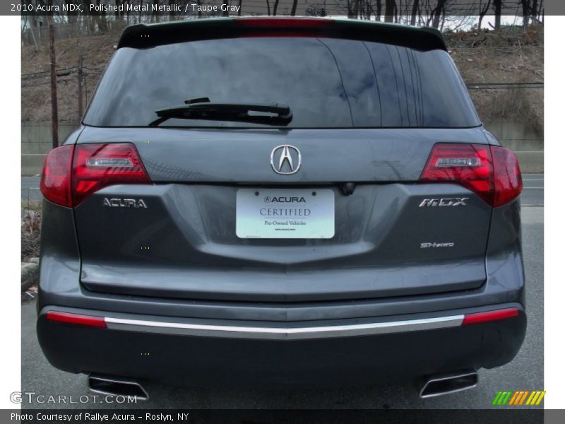 Polished Metal Metallic / Taupe Gray 2010 Acura MDX