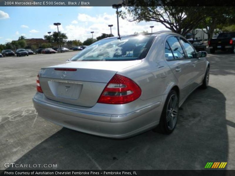 Black / Black 2004 Mercedes-Benz E 500 Sedan