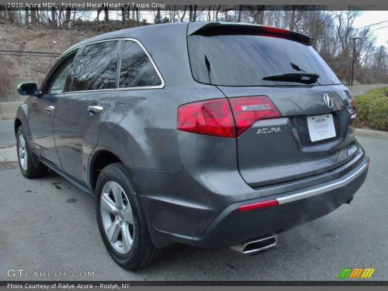 Polished Metal Metallic / Taupe Gray 2010 Acura MDX