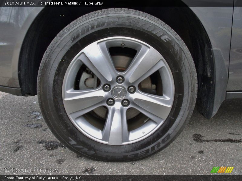 Polished Metal Metallic / Taupe Gray 2010 Acura MDX