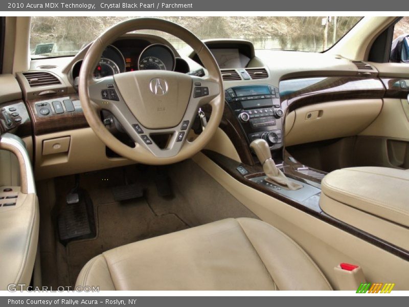 Crystal Black Pearl / Parchment 2010 Acura MDX Technology