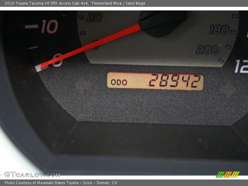 Timberland Mica / Sand Beige 2010 Toyota Tacoma V6 SR5 Access Cab 4x4