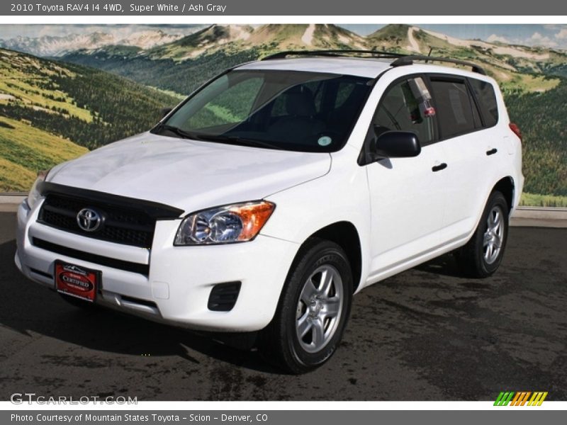 Super White / Ash Gray 2010 Toyota RAV4 I4 4WD