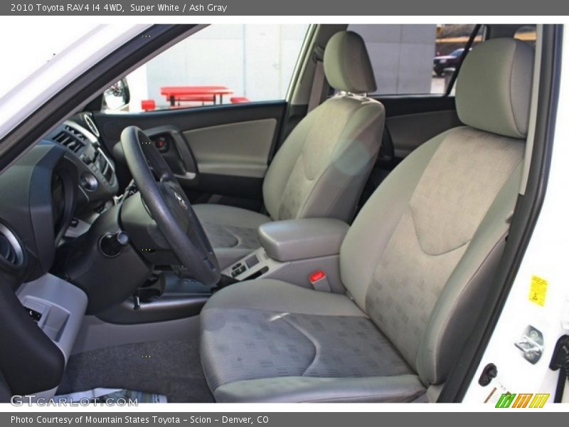 Front Seat of 2010 RAV4 I4 4WD