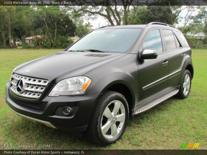 Black / Black 2009 Mercedes-Benz ML 350